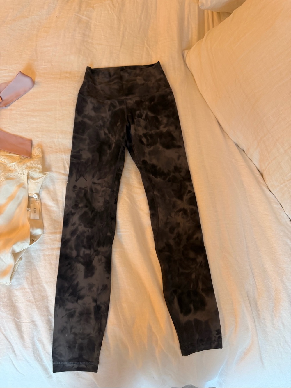 lululemon athletica Kids Black Tie-Dye Leggings